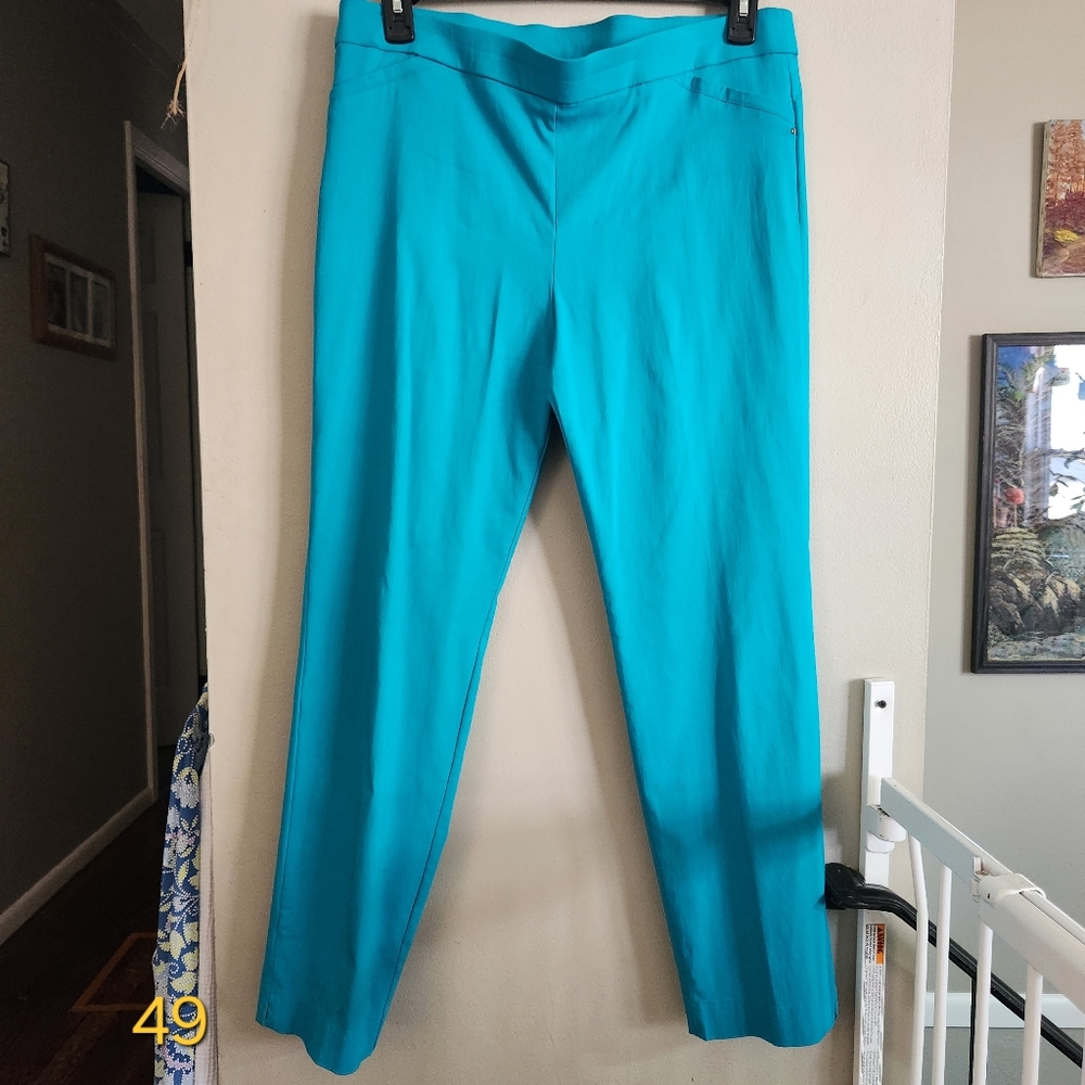 Briggs Bright Blue Stretch Waist Tapered Pants